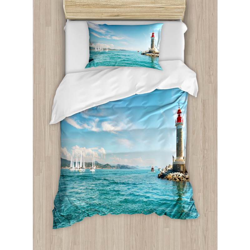 Sunny Day by the Sea Duvet Cover Set