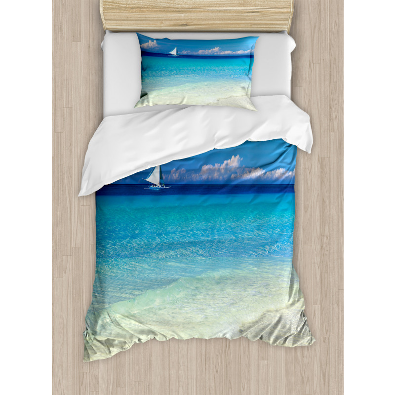 Exotic Seashore View Duvet Cover Set