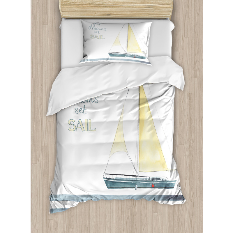Sailing Travel Duvet Cover Set