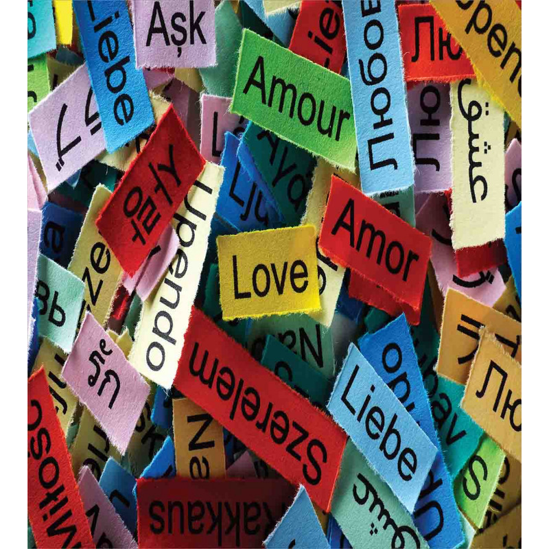 Words Composition Love Duvet Cover Set
