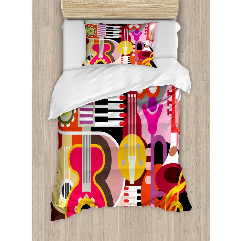 Music Instruments Duvet Cover Set