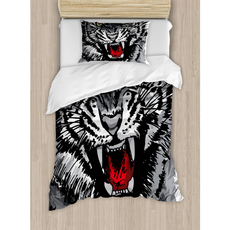 Tiger Roars Duvet Cover Set