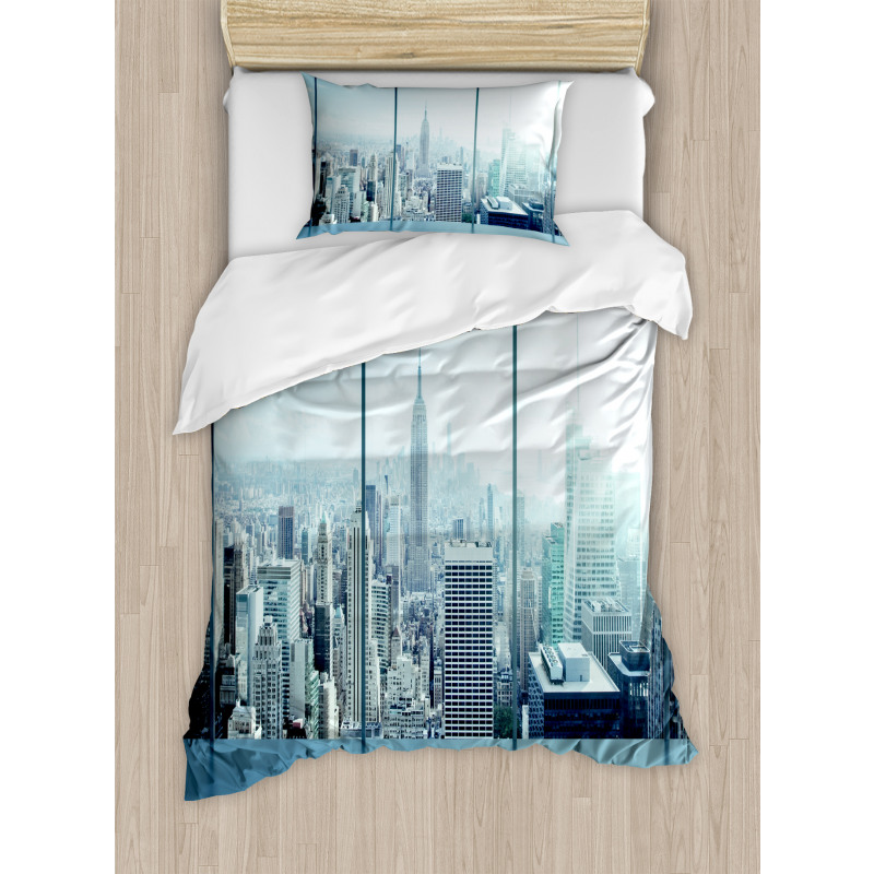 Urban Modern City Duvet Cover Set