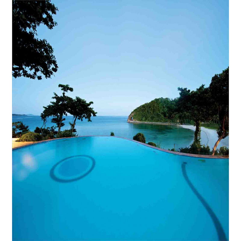 Pool Tropical Island Duvet Cover Set
