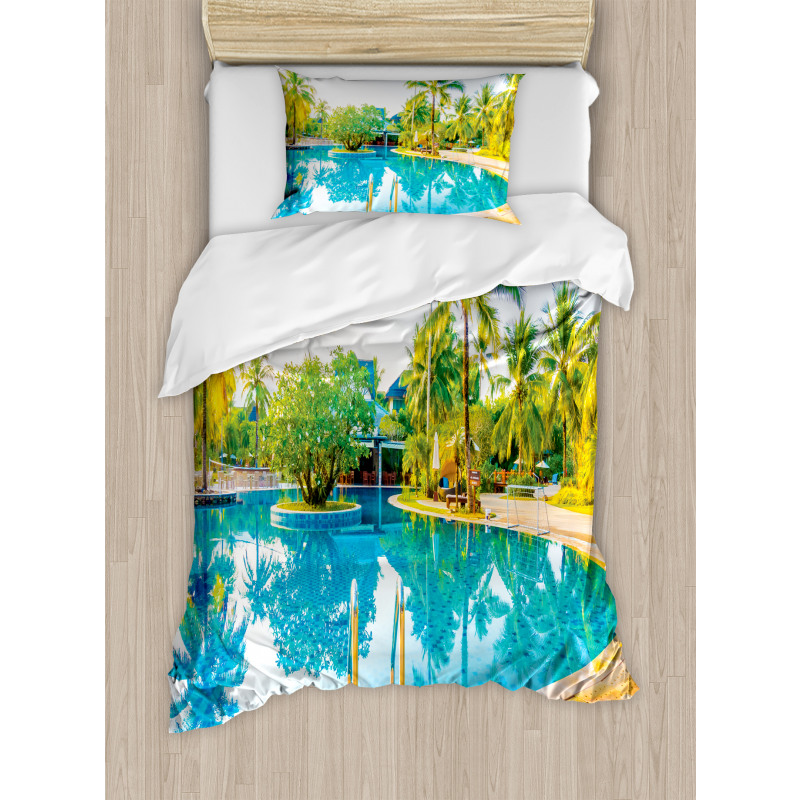 Pool Resort Travel Duvet Cover Set