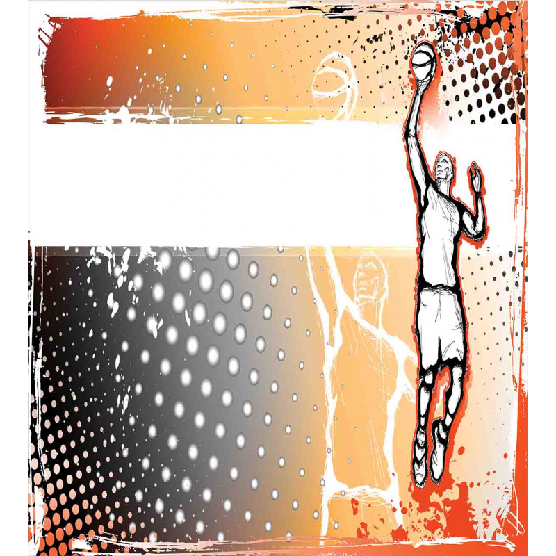 Basketball Doodle Art Duvet Cover Set