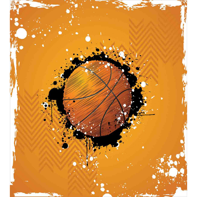 Basketball Splash Style Duvet Cover Set
