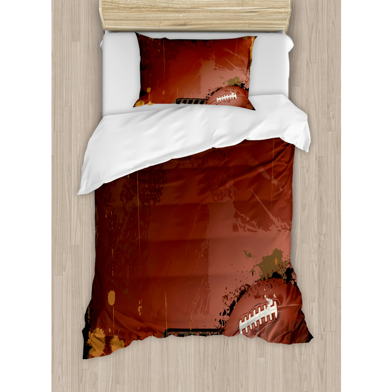 American Football Art Duvet Cover Set