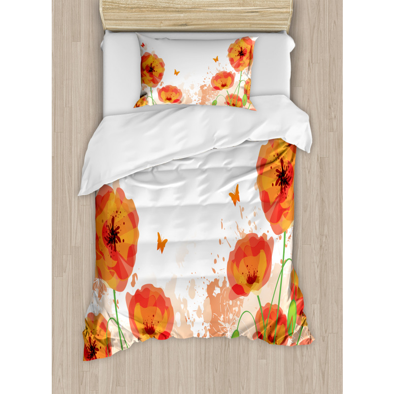 Bridal Watercolor Art Duvet Cover Set