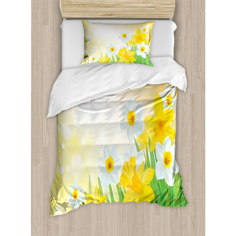 Flower Garden in Summer Duvet Cover Set