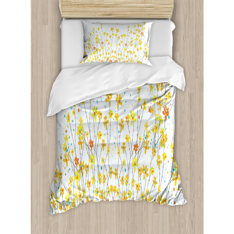 Daffodil Bloom Spring Duvet Cover Set
