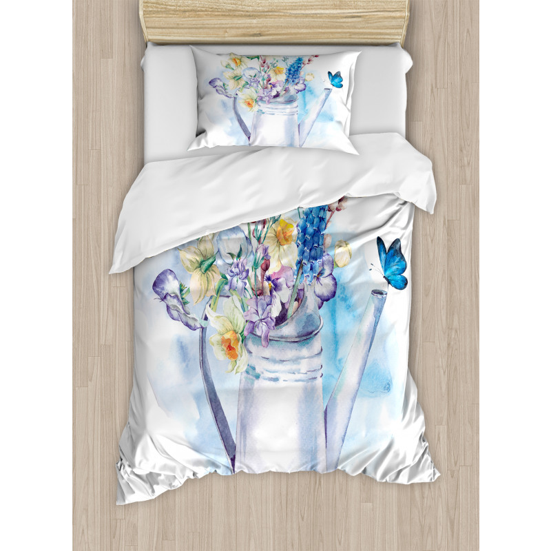 Summer Bouquet Vintage Duvet Cover Set