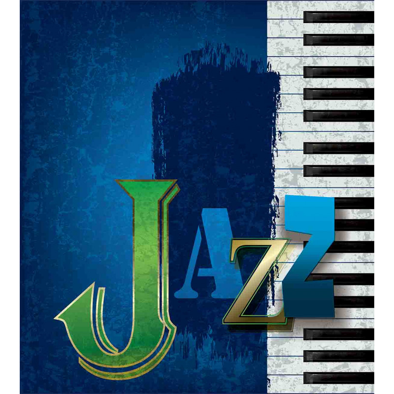 Jazz Music Keys Guitar Duvet Cover Set