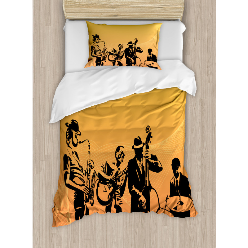 Jazz Quartet Stage Duvet Cover Set