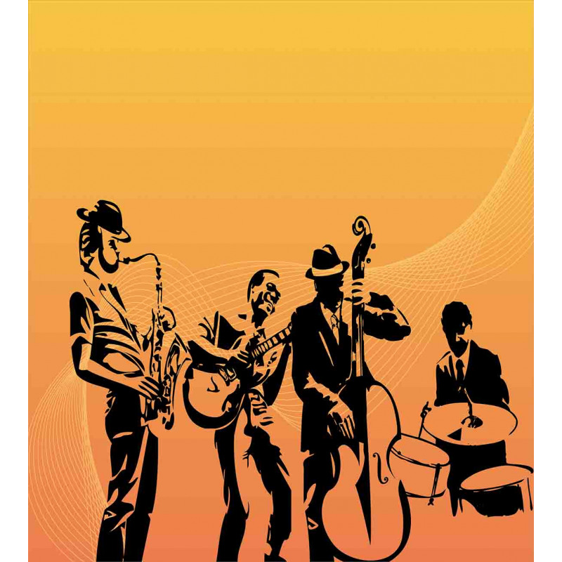 Jazz Quartet Stage Duvet Cover Set