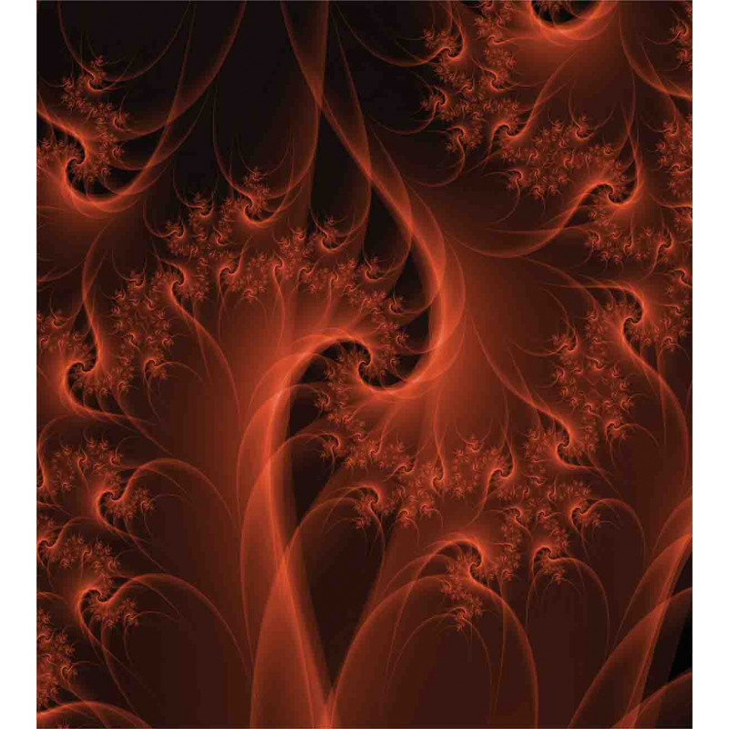 Digital Swirls Floral Duvet Cover Set