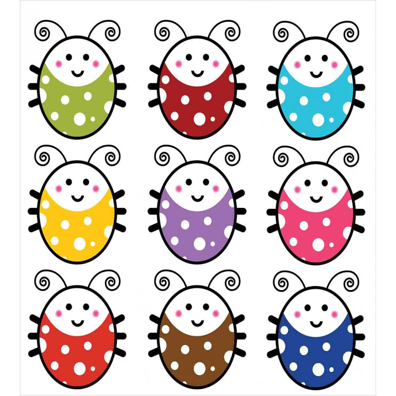 Smiling Ladybugs Set Duvet Cover Set