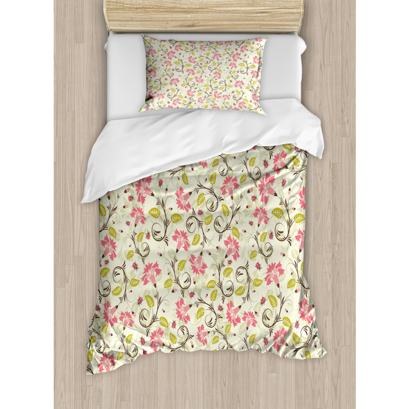 Bridal Flower Patterns Duvet Cover Set