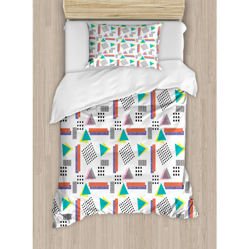 Old Retro Style Pattern Duvet Cover Set