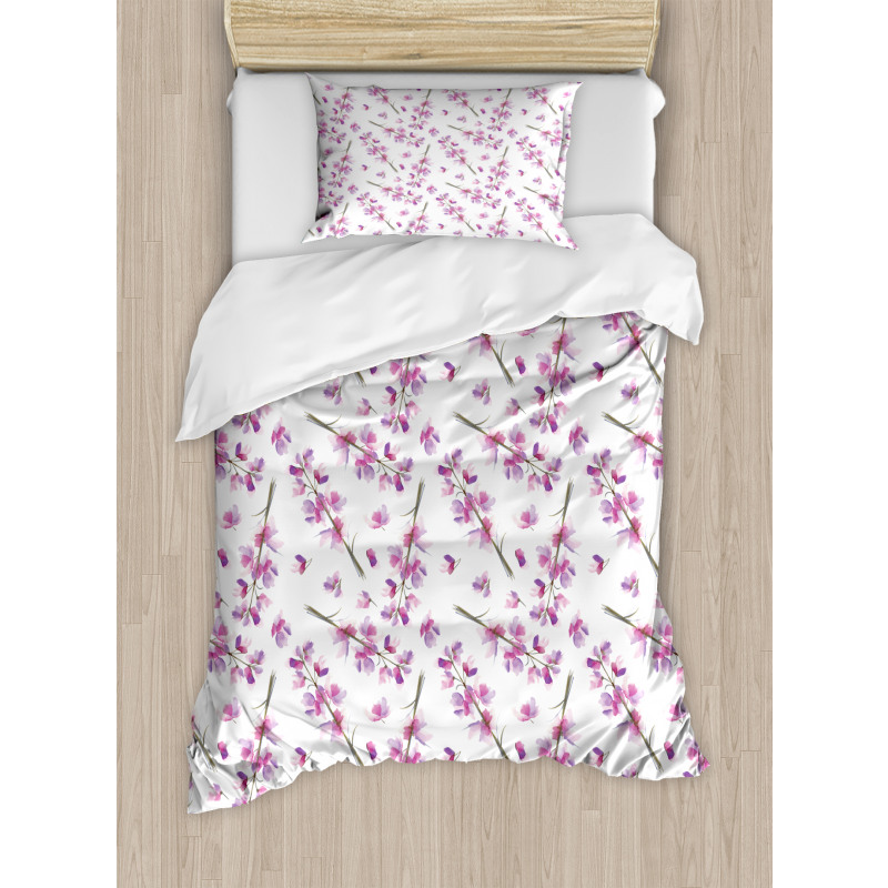 Blooming Flowers Nature Duvet Cover Set