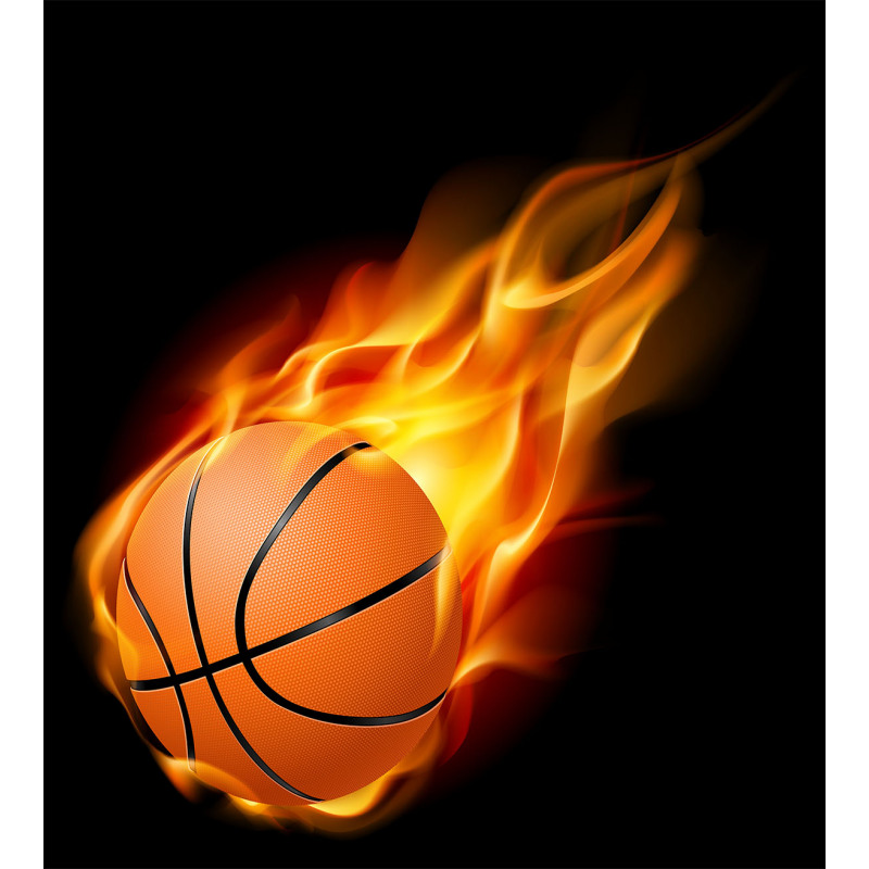 Basketball Fire Shoot Duvet Cover Set