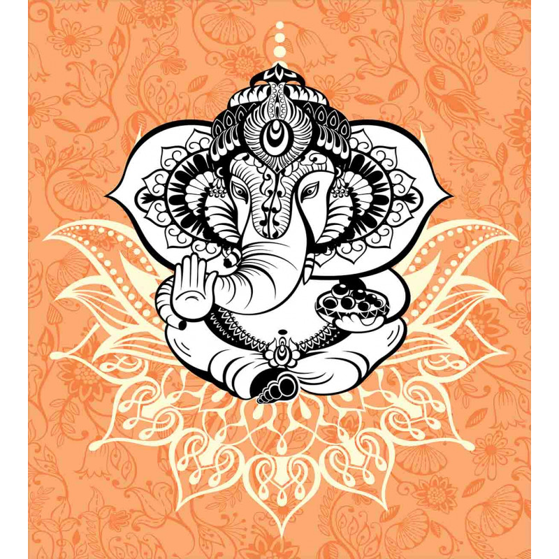 Pop Art Asian Elephant Duvet Cover Set