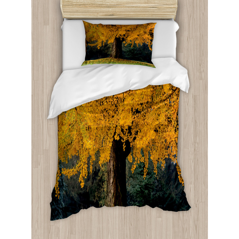 Leaves Tree Autumn Season Duvet Cover Set