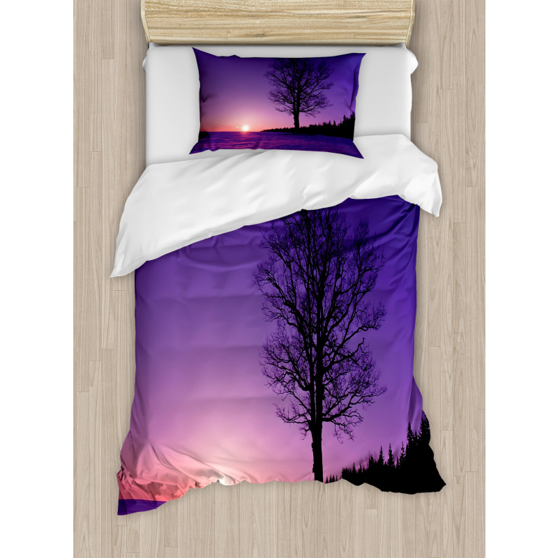 Sunset Nature Landscape Duvet Cover Set