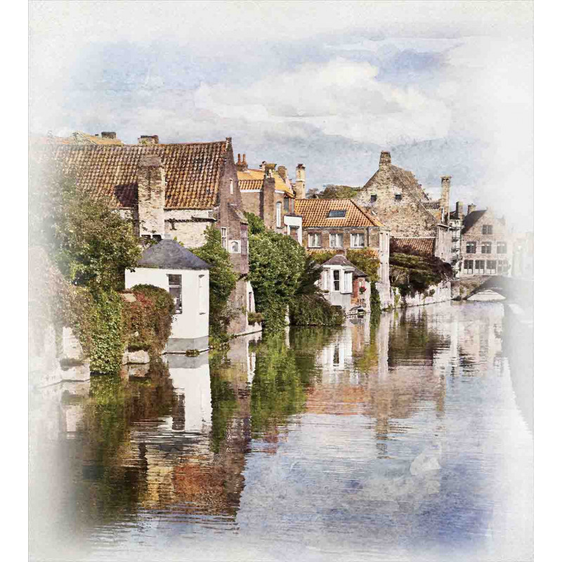 Brugge Canal View Duvet Cover Set
