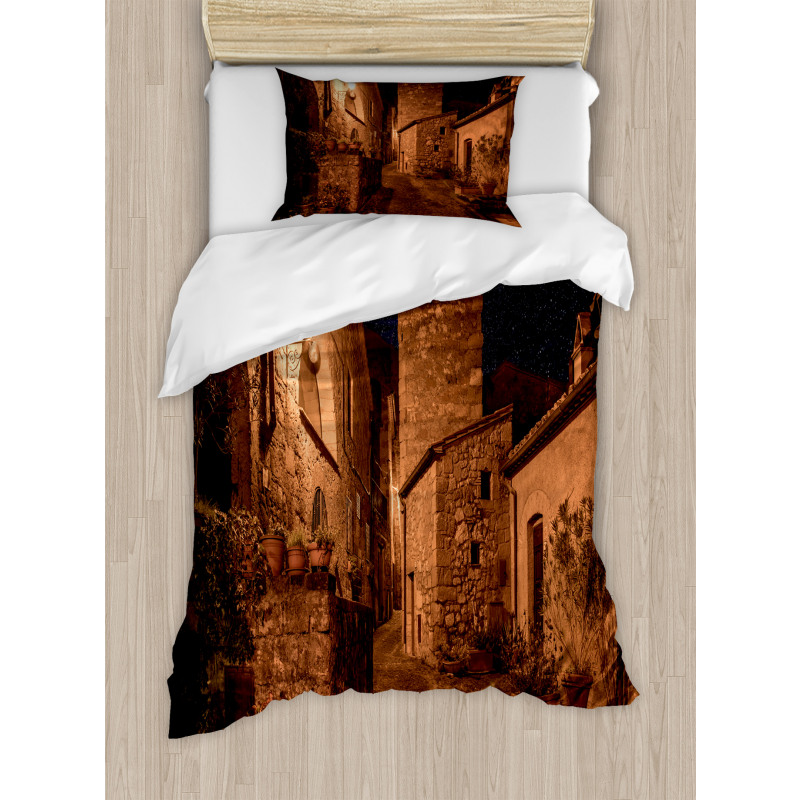 Medieval Town Street Duvet Cover Set