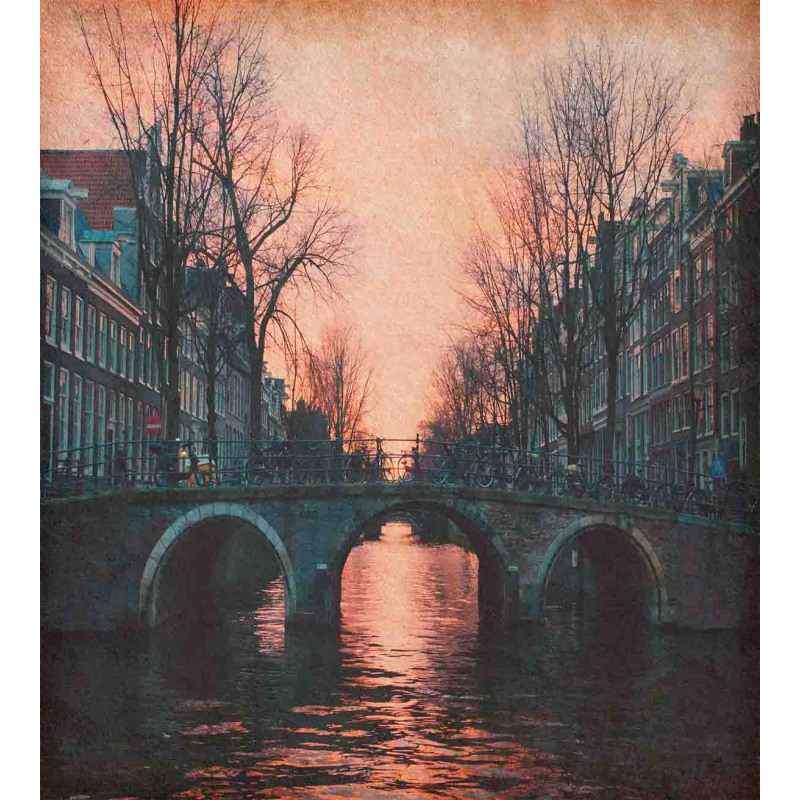 Amsterdam Vintage Bridge Duvet Cover Set