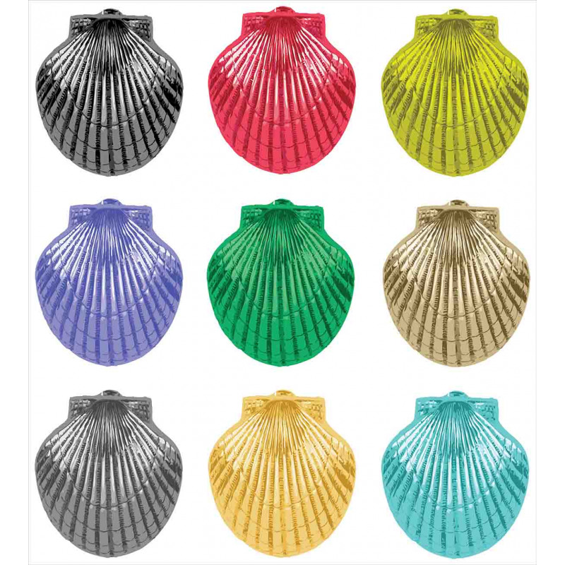 Seashells Composition Duvet Cover Set