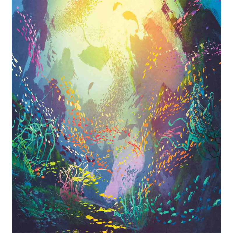 Coral Reef Aquarium Art Duvet Cover Set