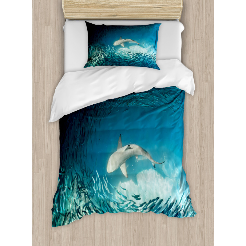 Animals Teal Wildlife Duvet Cover Set