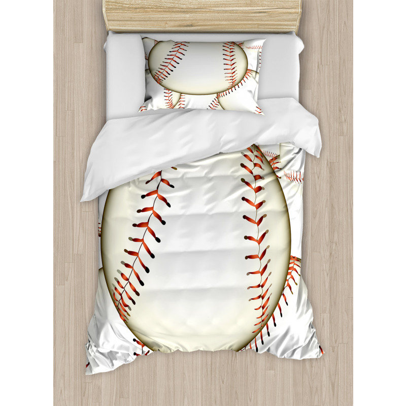 Baseball Ball Pattern Duvet Cover Set