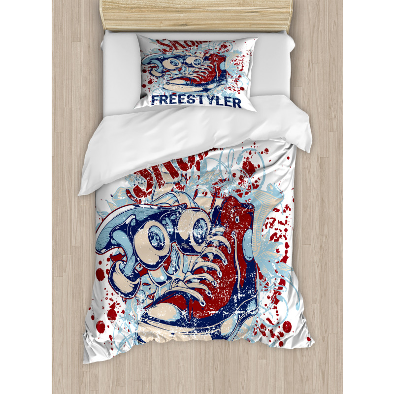 Skateboard Urban Sport Duvet Cover Set