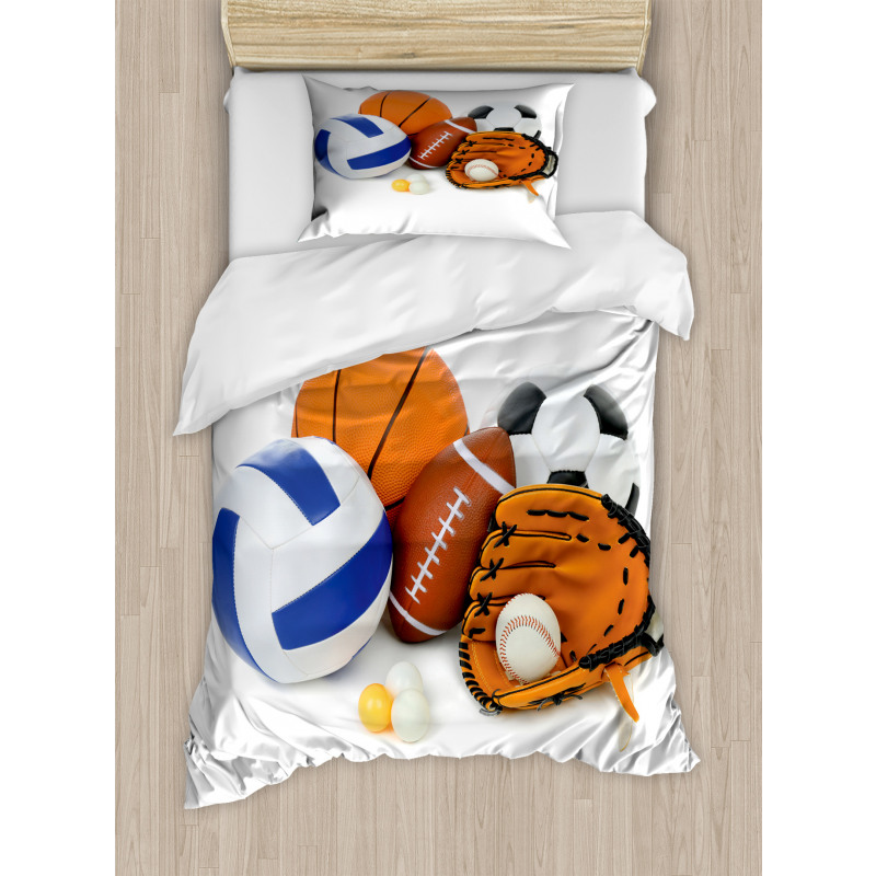 Ping Pong Volleyball Duvet Cover Set