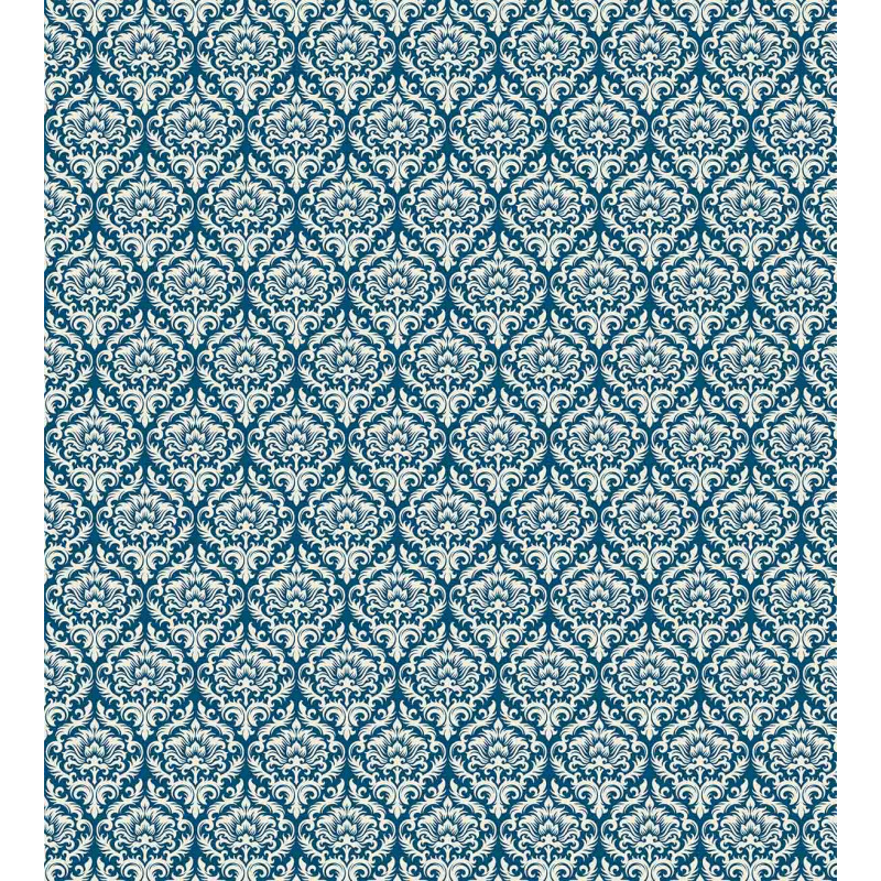 Blue Floral Pattern Duvet Cover Set