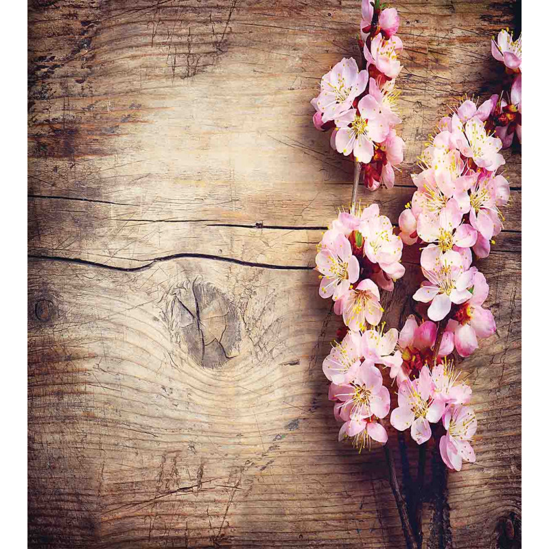 Spring Blossom on Wood Duvet Cover Set