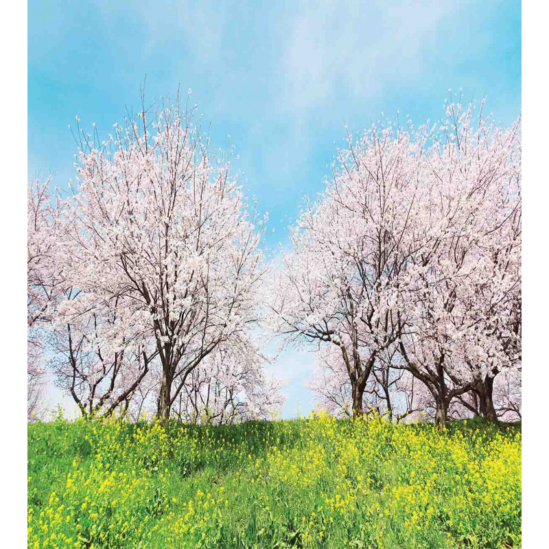 Japanese Spring Flowers Duvet Cover Set