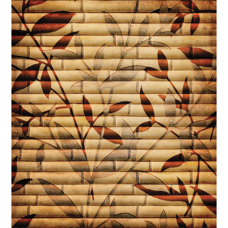 Bamboo Leaves Bohemian Duvet Cover Set