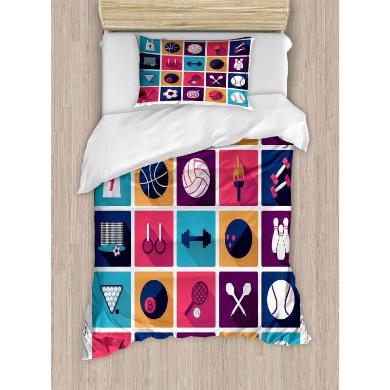 Bowling Collage Duvet Cover Set