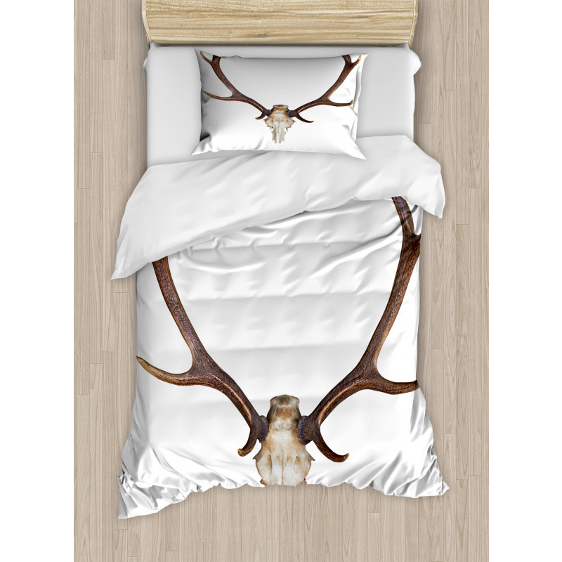 Antlers Skeleton Hunter Duvet Cover Set