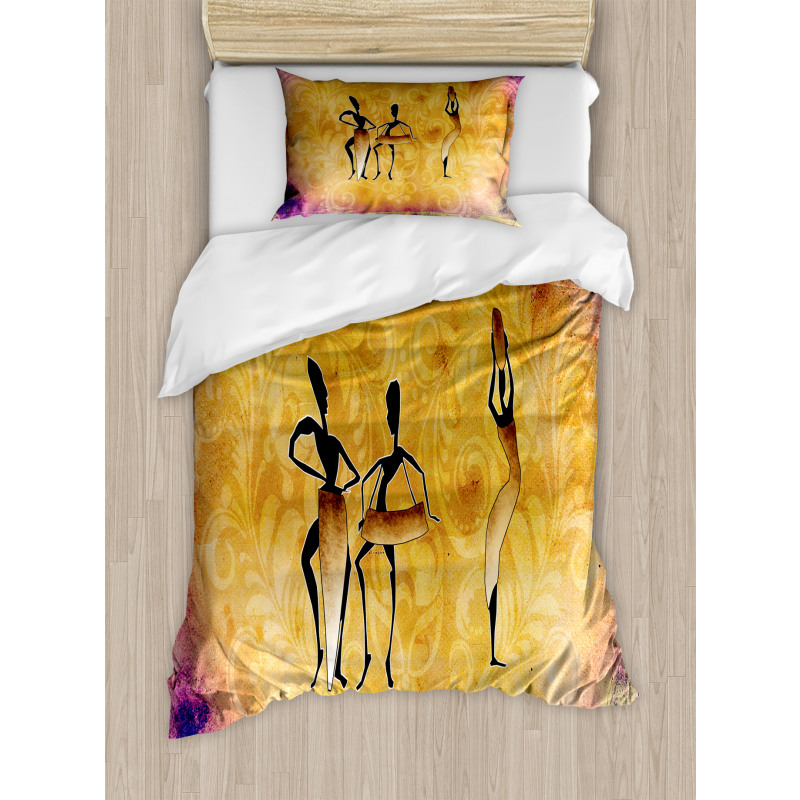 Native Women Dancing Duvet Cover Set