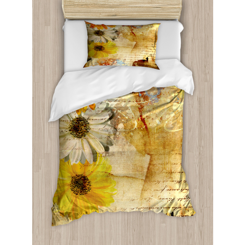 Flowers and Poetry Art Duvet Cover Set