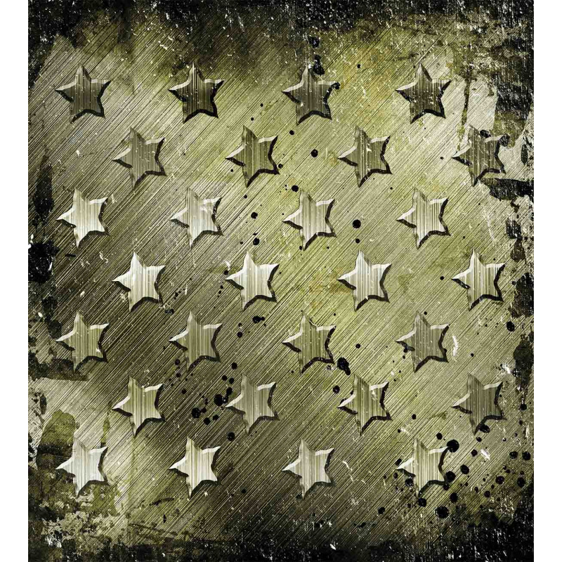 Grunge Effect Stars Duvet Cover Set