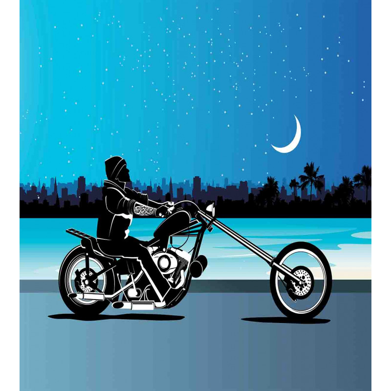 Chopper Motorcycle Duvet Cover Set