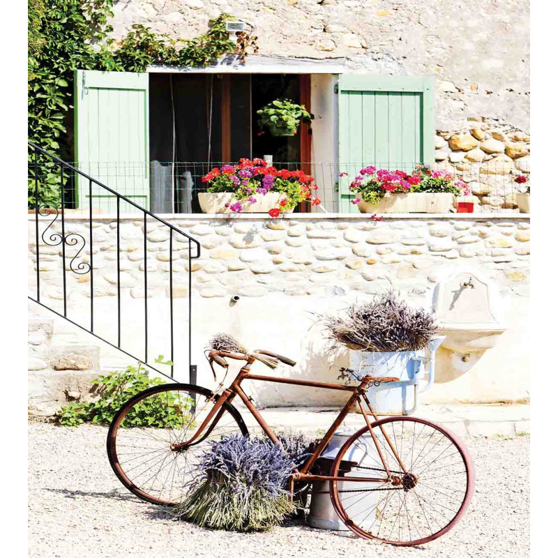 Bike Flower Countryside Duvet Cover Set