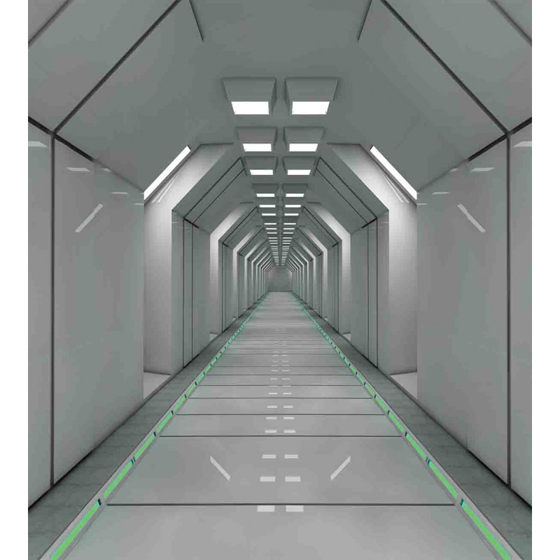 Corridor in Ship Space Duvet Cover Set