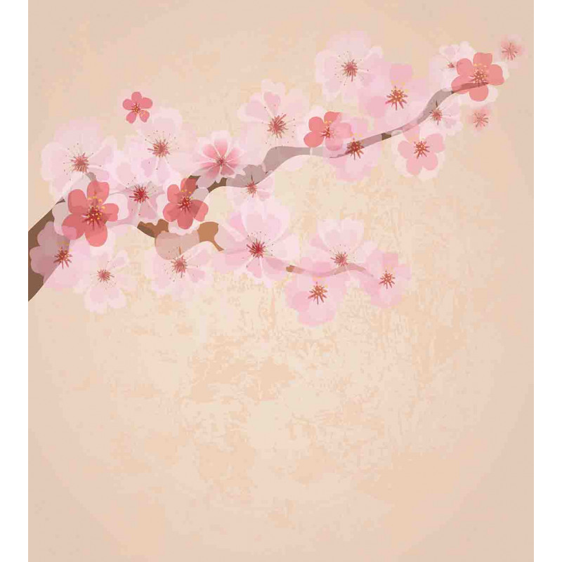 Pink Cherry Blossoms Duvet Cover Set